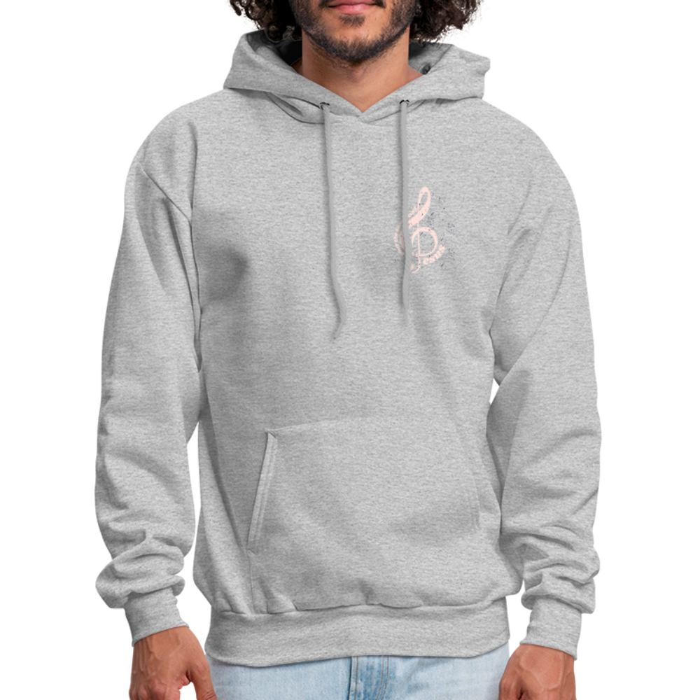 Men's Hoodie music Jesus is the song that I sing - heather gray