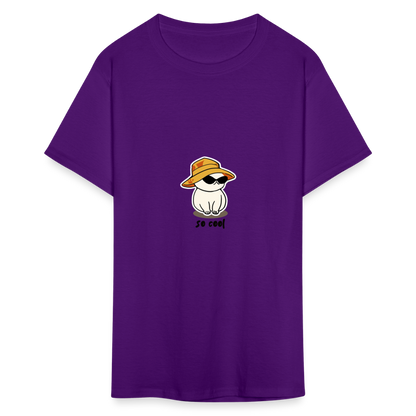 Unisex Classic T-Shirt cat so cool - purple