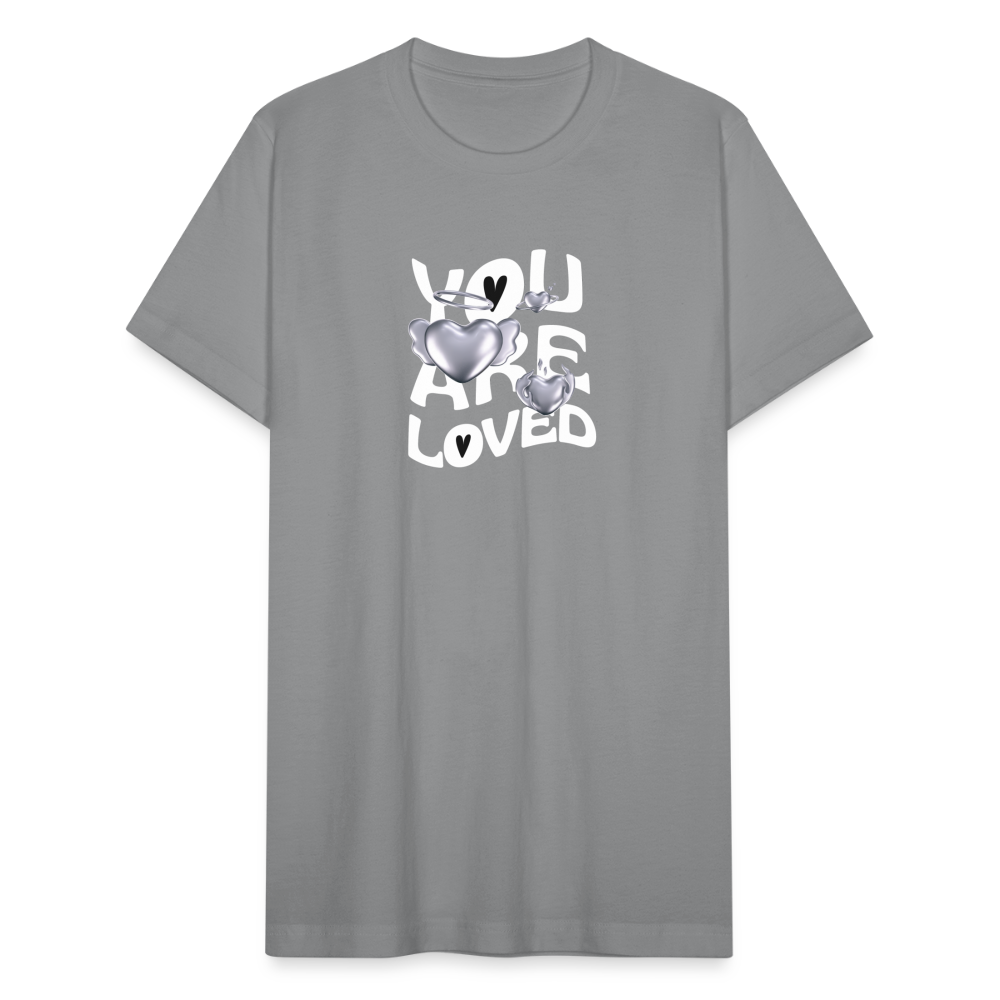 Unisex Jersey T-Shirt by Bella + Canvas you are loved - slate