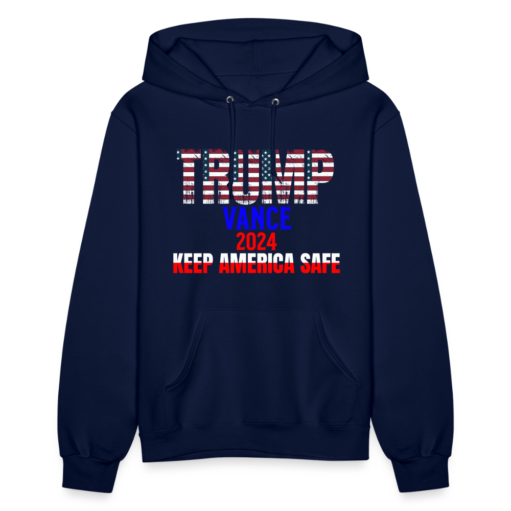 Women's Hoodie Trump Vance Hoodies Keep America safe - navy