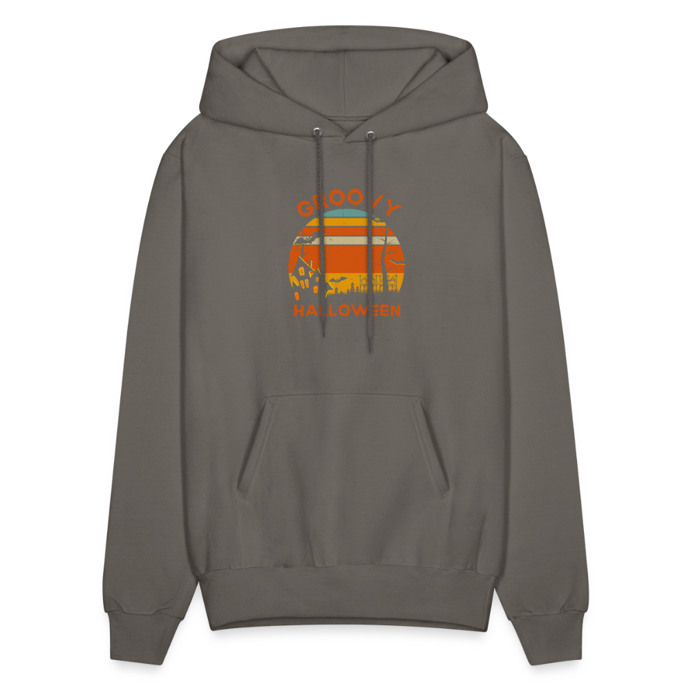 Men's Hoodie groovy halloween - asphalt gray