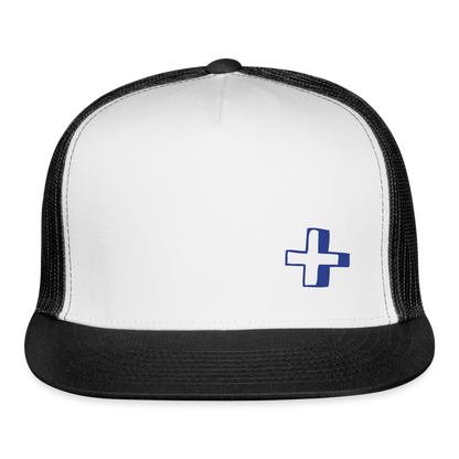 Trucker Cap cross - white/black