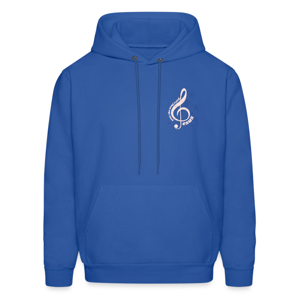 Men's Hoodie music Jesus is the song that I sing - royal blue