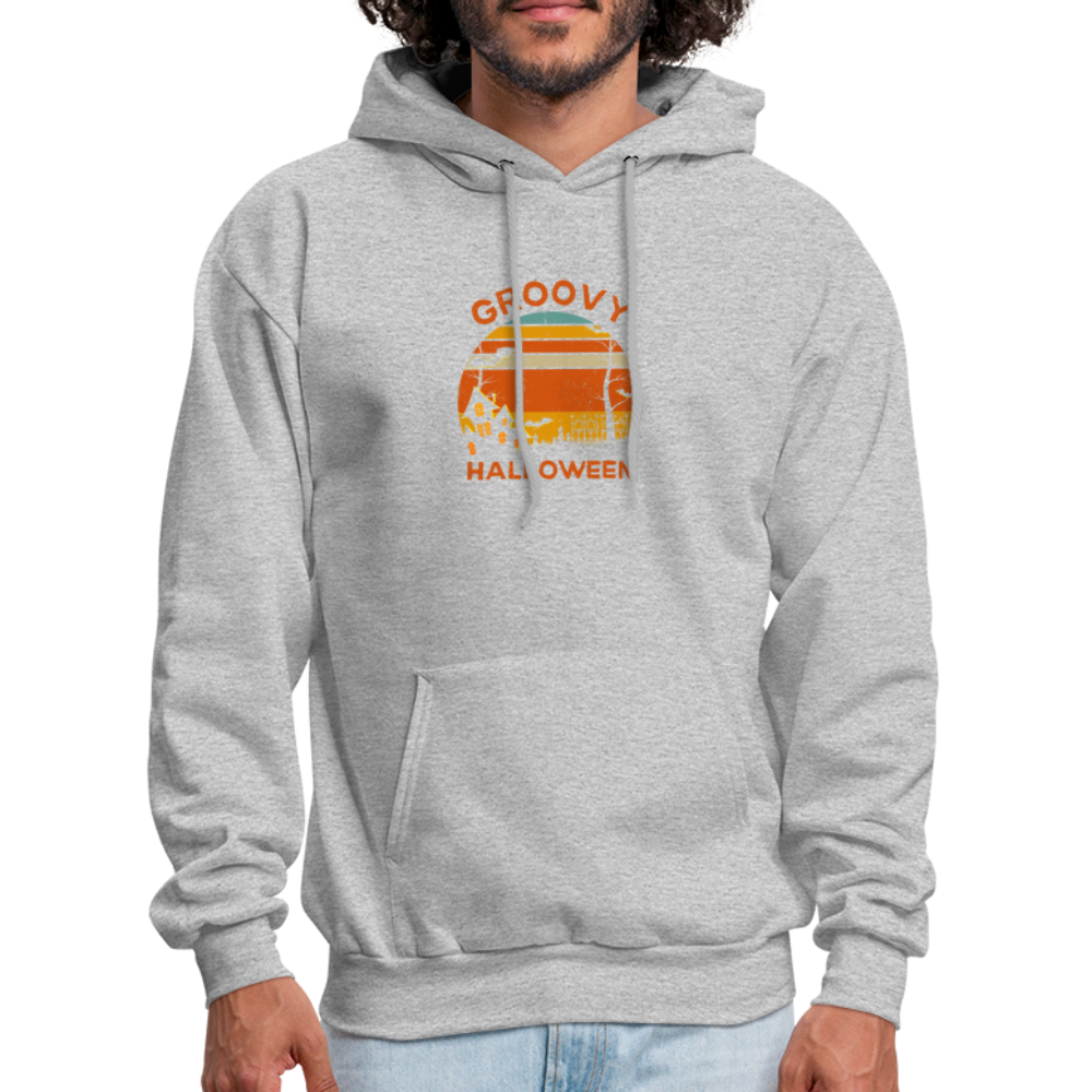 Men's Hoodie groovy halloween - heather gray