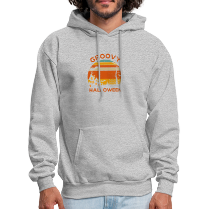 Men's Hoodie groovy halloween - heather gray