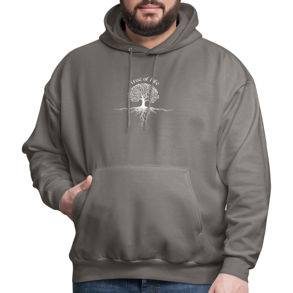 Men's Hoodie tree of life - asphalt gray