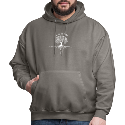 Men's Hoodie tree of life - asphalt gray