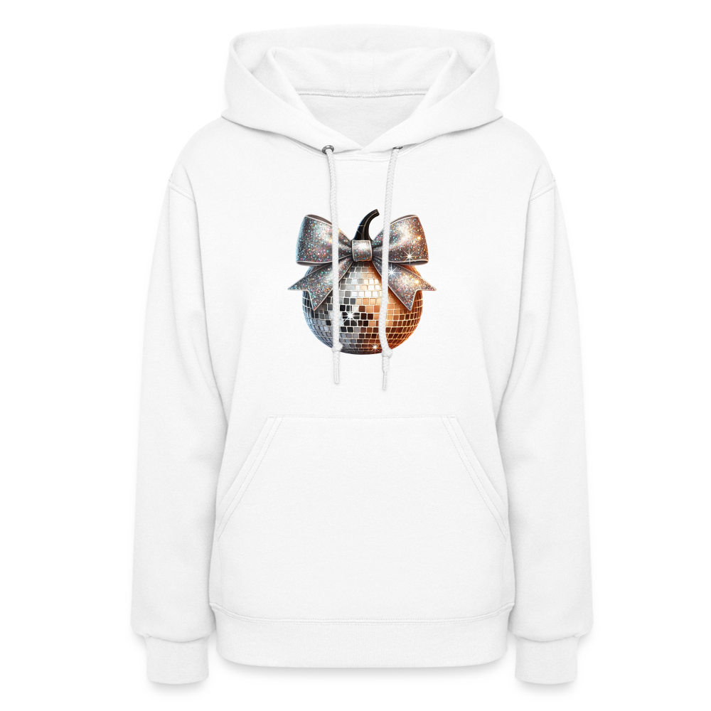 Women's Hoodie disco ball - white