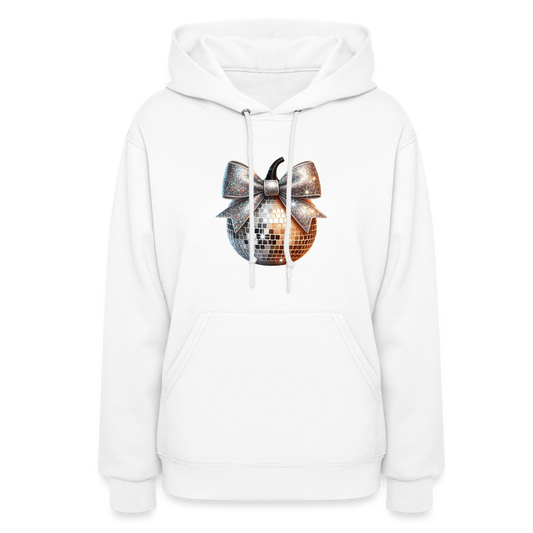 Women's Hoodie disco ball - white