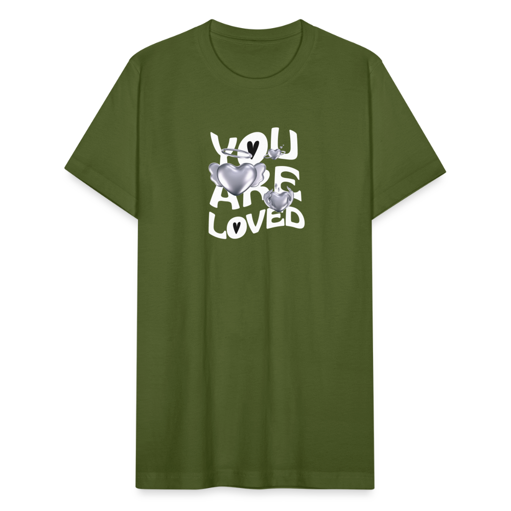 Unisex Jersey T-Shirt by Bella + Canvas you are loved - olive