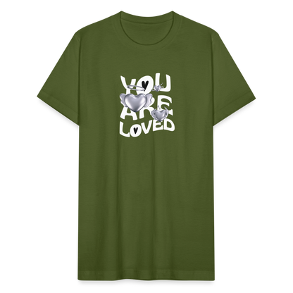 Unisex Jersey T-Shirt by Bella + Canvas you are loved - olive