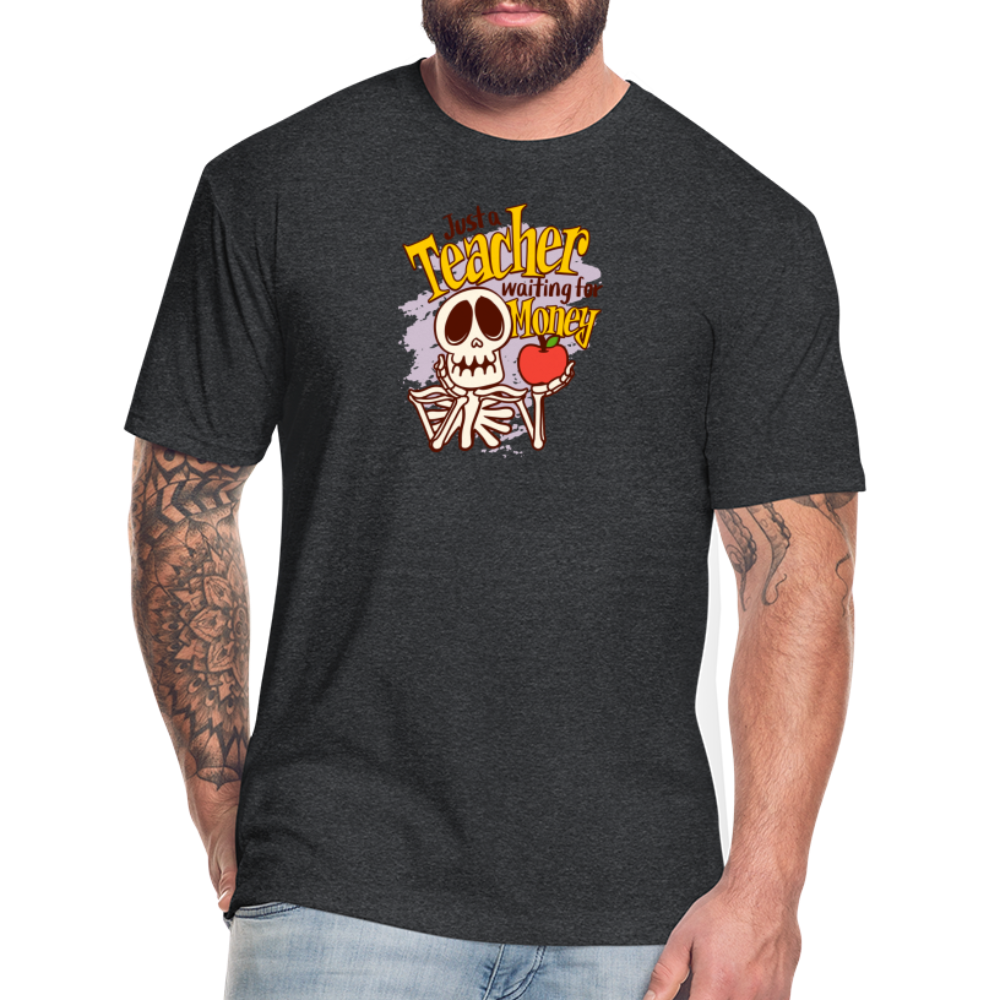 Fitted Cotton/Poly T-Shirt by Next Level funny Teacher shirt Halloween shirts - heather black