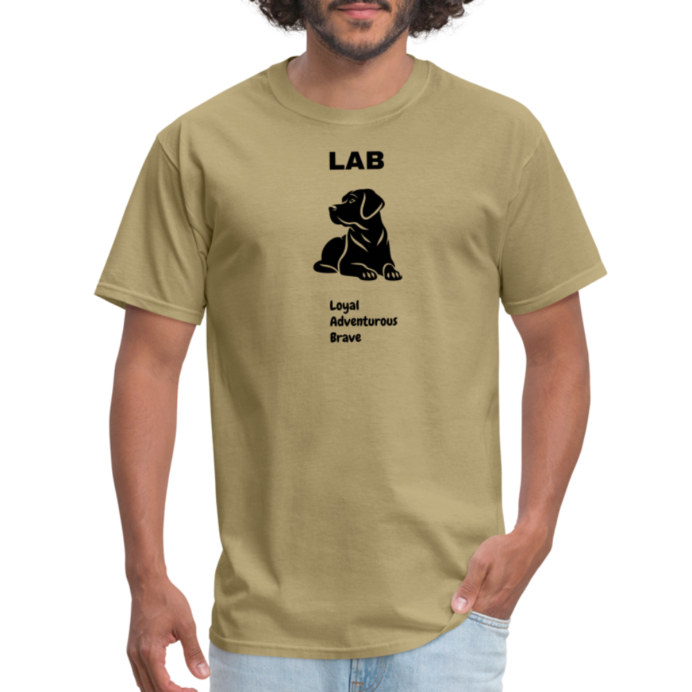 Unisex Classic T-Shirt lab dog lover shirt - khaki