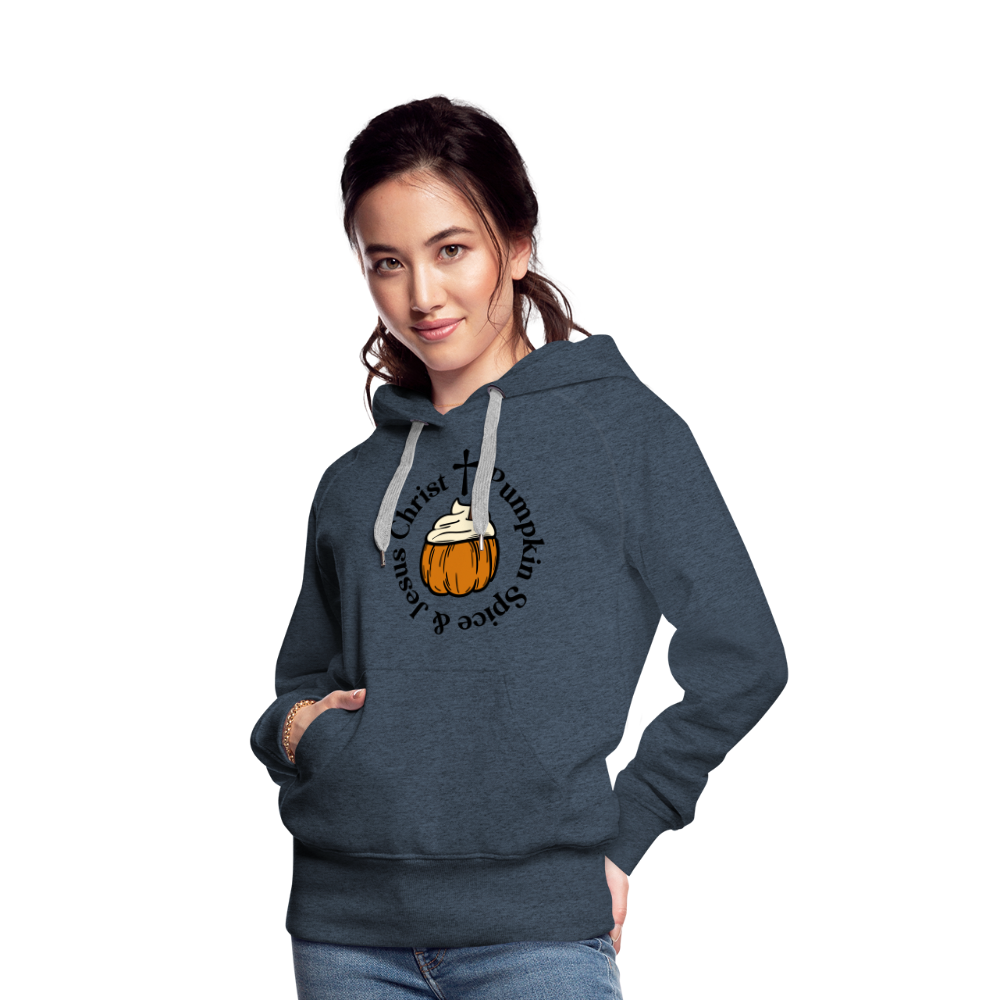 Women’s Premium Hoodie pumpkin spice hoodie - heather denim