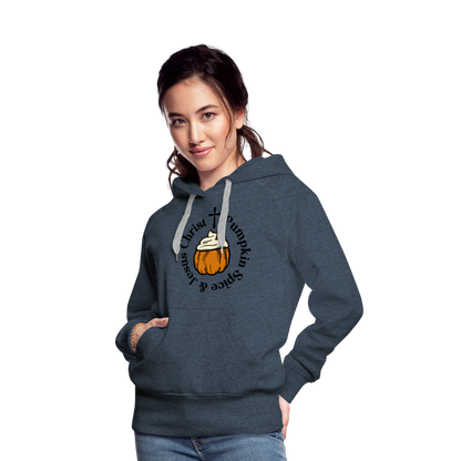 Women’s Premium Hoodie pumpkin spice hoodie - heather denim