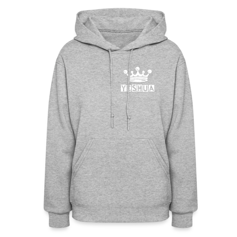 Women's Hoodie Yeshua is King - heather gray