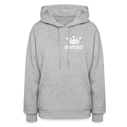 Women's Hoodie Yeshua is King - heather gray