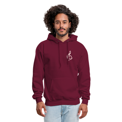 Men's Hoodie music Jesus is the song that I sing - burgundy