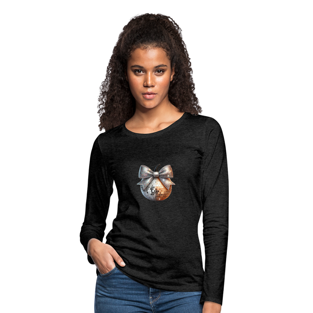 Women's Premium Long Sleeve T-Shirt disco ball - charcoal grey