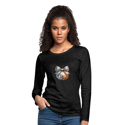 Women's Premium Long Sleeve T-Shirt disco ball - charcoal grey