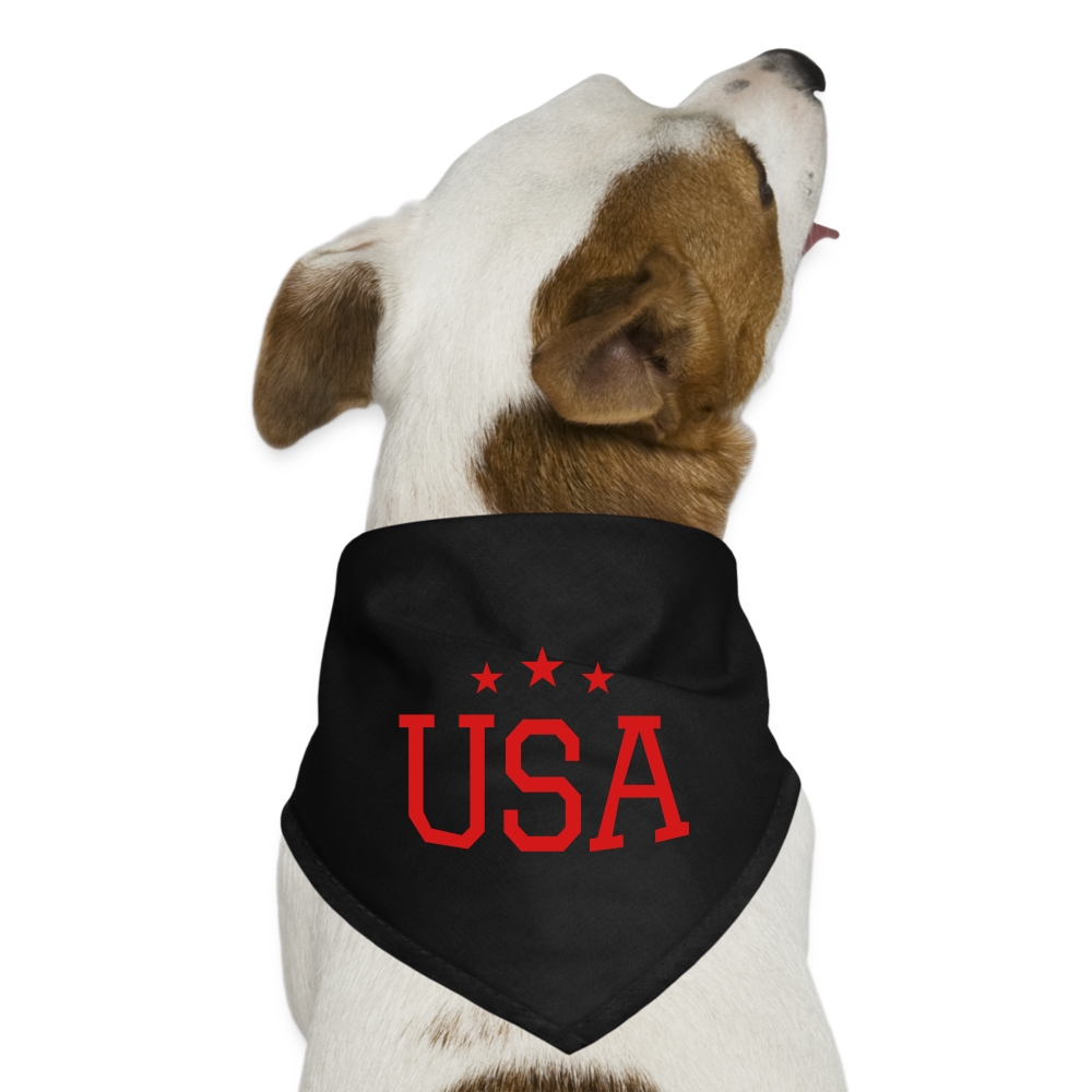 Dog Bandana usa dog bandana - black