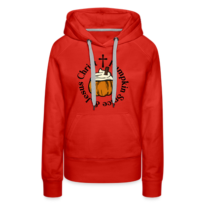 Women’s Premium Hoodie pumpkin spice hoodie - red