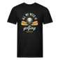 Fitted Cotton/Poly T-Shirt by Next Level aal we need is golfing - black