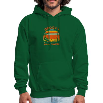 Men's Hoodie groovy halloween - forest green