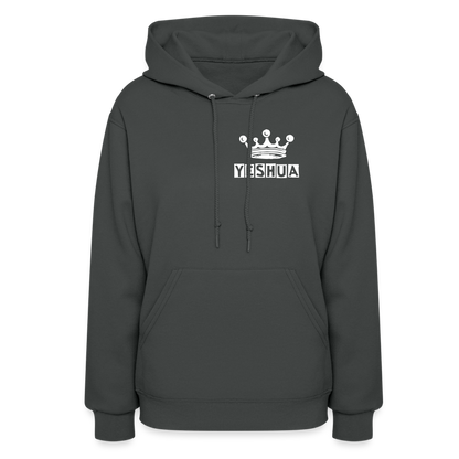 Women's Hoodie Yeshua is King - asphalt