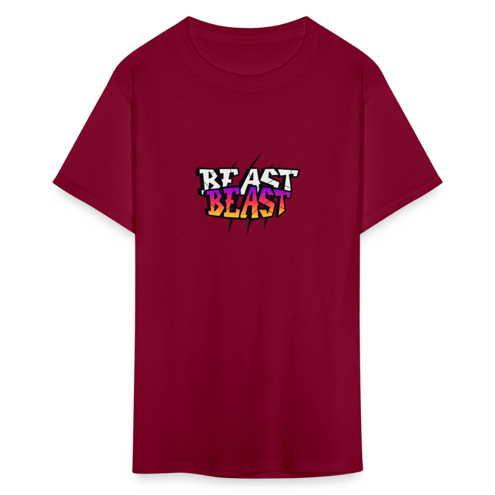 Unisex Classic T-Shirt beast workout shirt - burgundy