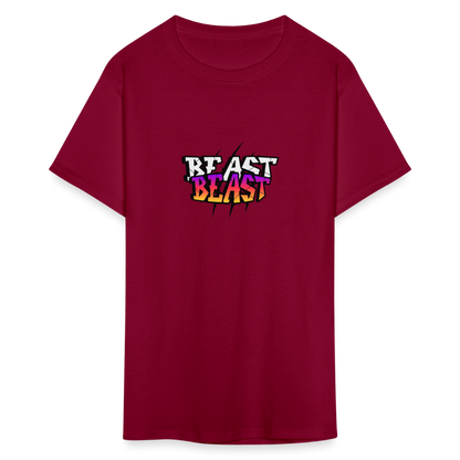 Unisex Classic T-Shirt beast workout shirt - burgundy