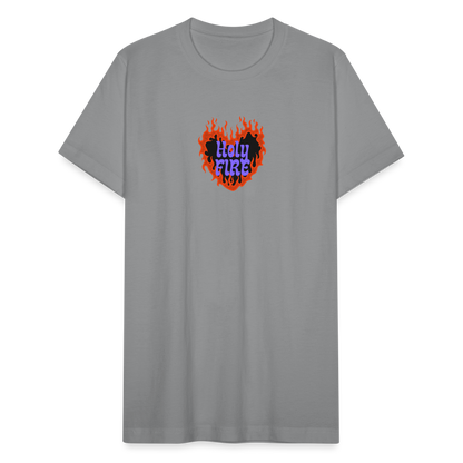 Unisex Jersey T-Shirt by Bella + Canvas holy fire - slate