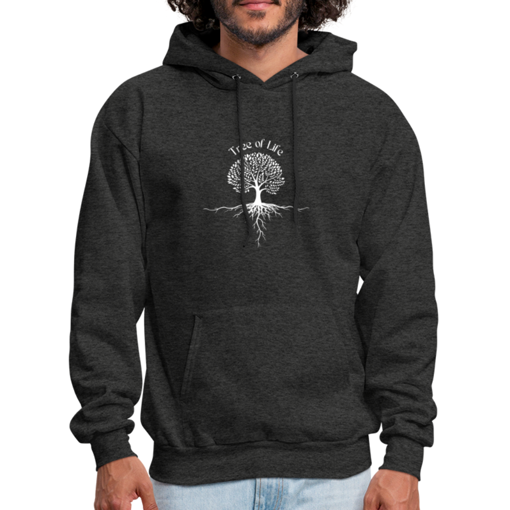 Men's Hoodie tree of life - charcoal grey