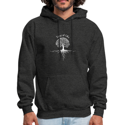 Men's Hoodie tree of life - charcoal grey