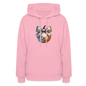 Women's Hoodie disco ball - classic pink