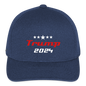 Flexfit Fitted Melange Baseball Cap Trump Hat Maga - heather navy