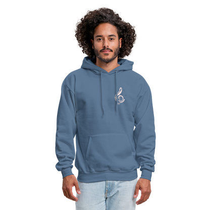 Men's Hoodie music Jesus is the song that I sing - denim blue