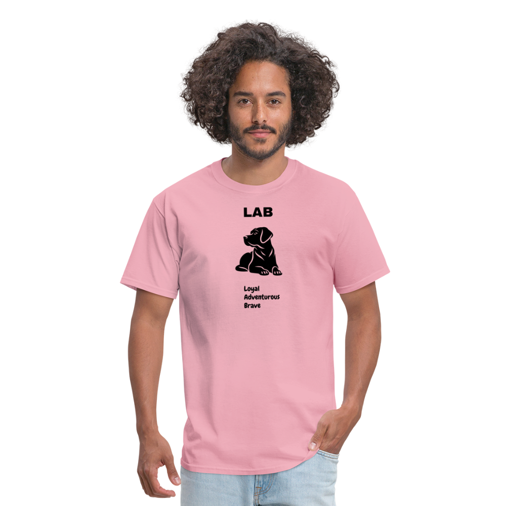 Unisex Classic T-Shirt lab dog lover shirt - pink