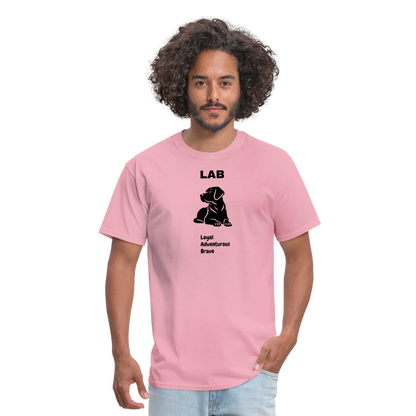 Unisex Classic T-Shirt lab dog lover shirt - pink