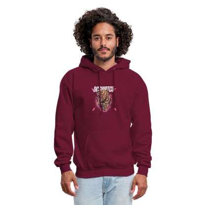 Men's Hoodie dc shirt co bear - burgundy