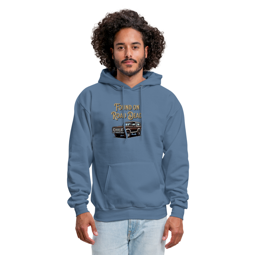 Men's Hoodie Ford Hoodie Found on Road Dead - denim blue