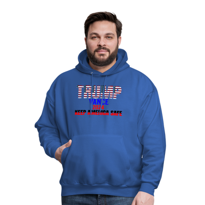 Men's Hoodie Trump Vance Hoodies Keep America Safe - royal blue