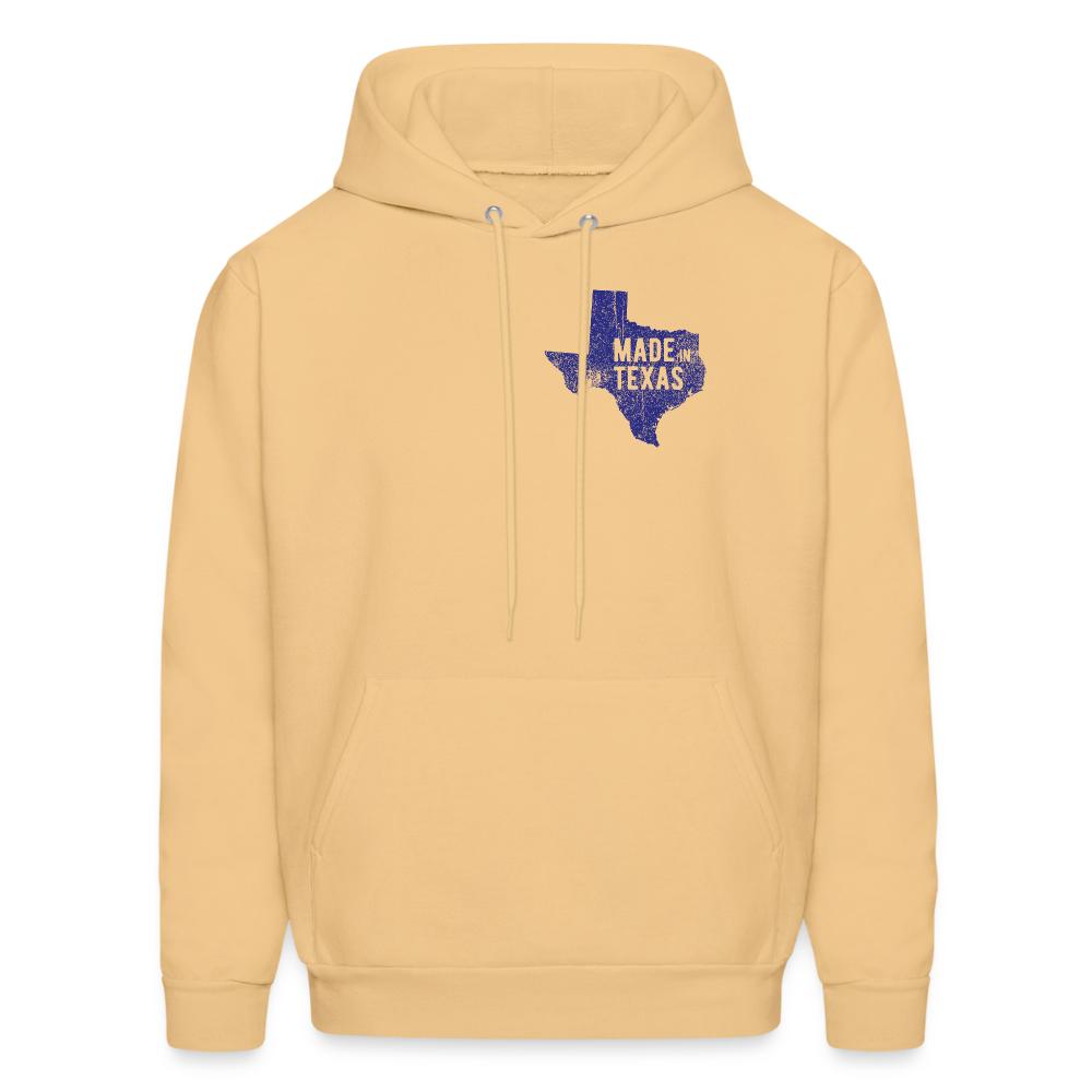 Men's Hoodie made in Texas - Texas hoodie - light yellow