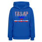 Women's Hoodie Trump Vance Hoodies Keep America safe - royal blue