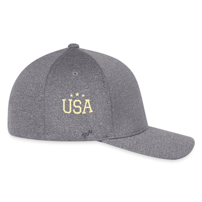 Flexfit Fitted Melange Baseball Cap usa - light heather gray