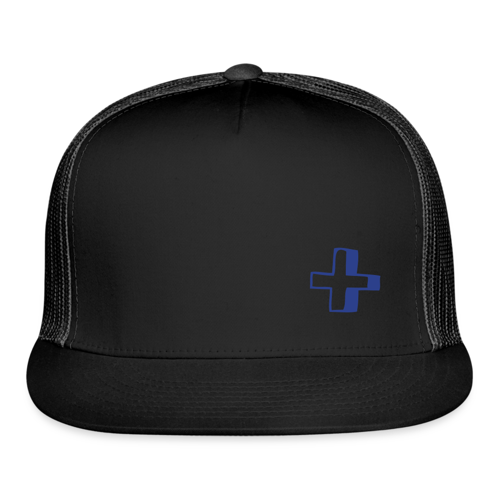 Trucker Cap cross - black/black