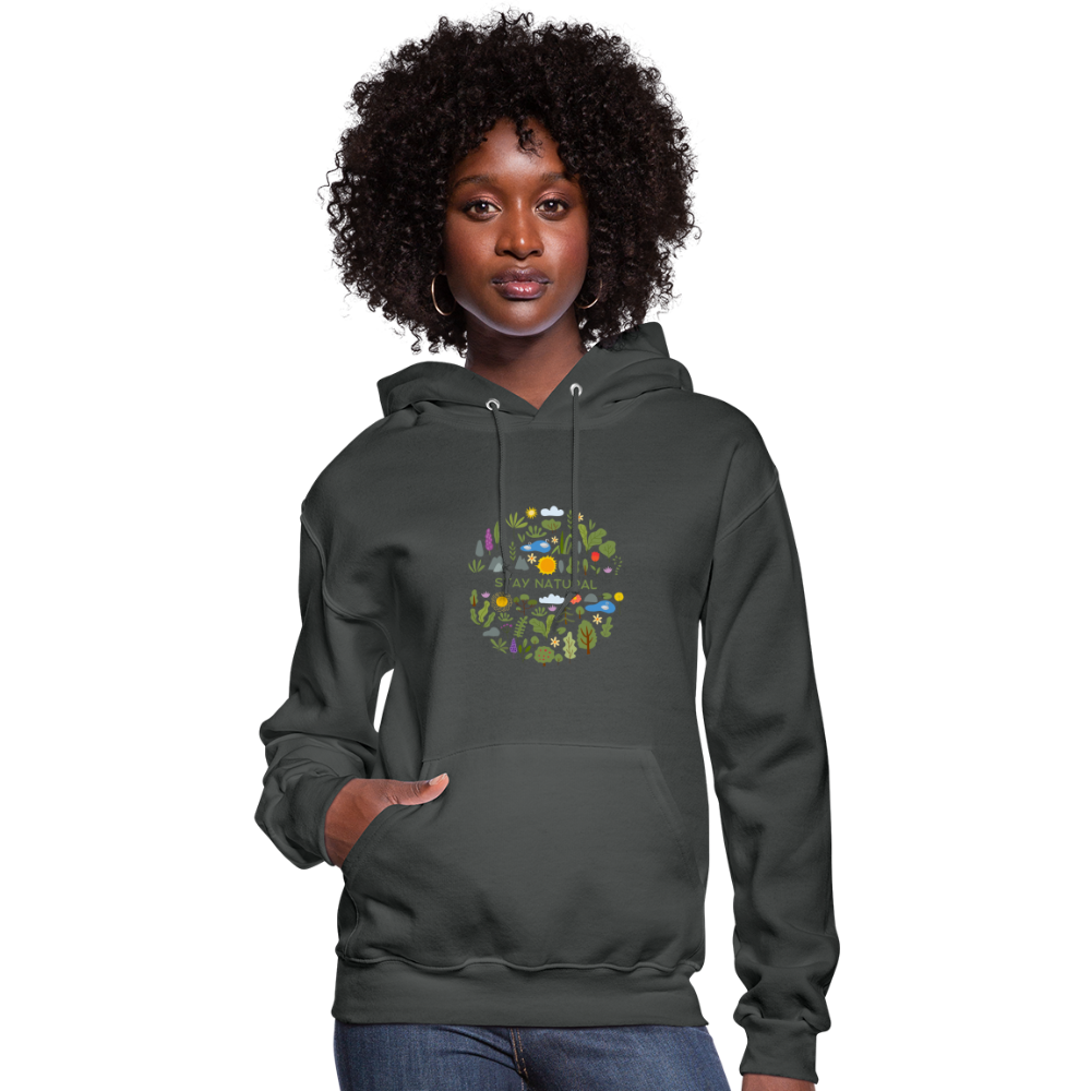 Women's Hoodie stay natural - asphalt