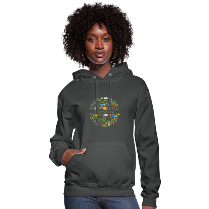 Women's Hoodie stay natural - asphalt