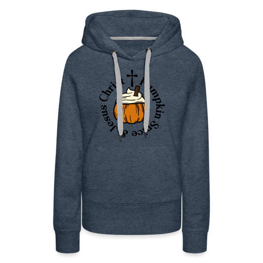 Women’s Premium Hoodie pumpkin spice hoodie - heather denim