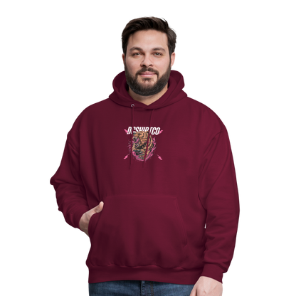 Men's Hoodie dc shirt co bear - burgundy